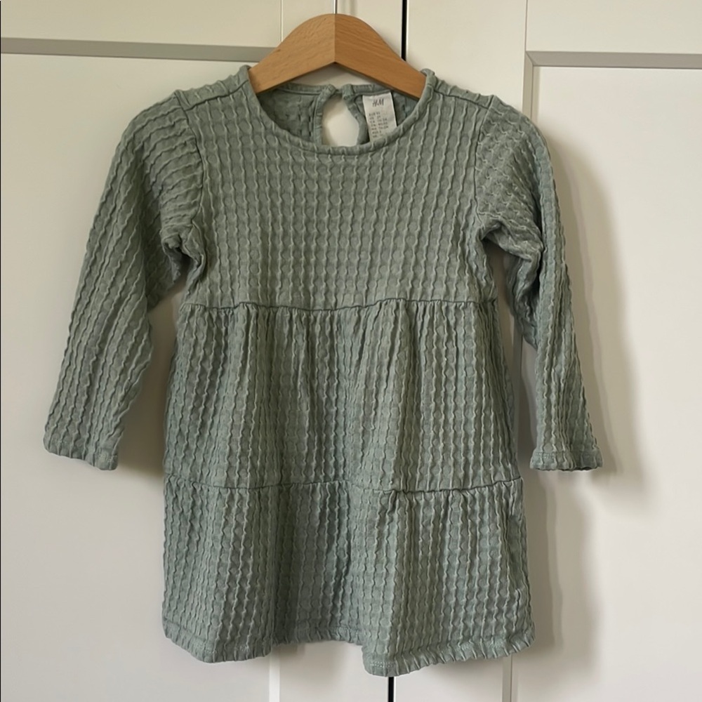 H&M Kids Casual Dress in Sage Green